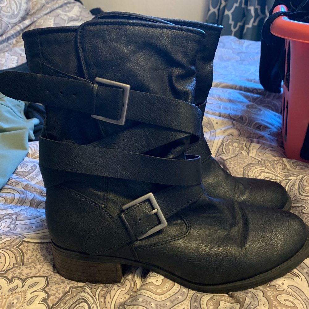 Black ankle boots